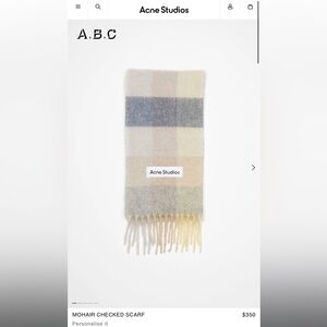 Acne Studios Scarf New With Tags